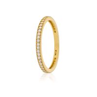 Anillo Oro Amarillo 18kt Circonita Sin Fin