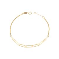 Pulsera de Oro 18kt Eslabones Centrales