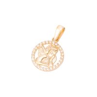 Colgante de Oro de 18kt Circonitas Angel