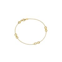 Pulsera Oro Amarillo 18kt Tres Infinitos