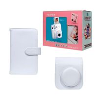 KIT INSTAX MINI 12 + ACCESORIOS CLAY WHITE