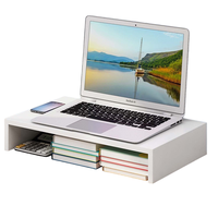 Soporte De Computadora De Madera Doble Capa