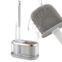 Cepillo Escobilla De Baño De Silicona Con Base