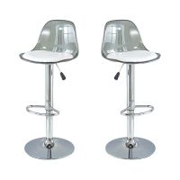 Pack 2 Sillas De Barra Mostrador Giratoria Con Reposapies