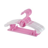 Pack 10 Ganchos Perchas Largo Adjustable Para Niños Y Bebe