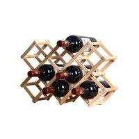 Estante Para 10 Botellas de Vino Plegable