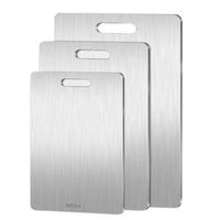 Set 3 Tablas Para Cortar Acero Inoxidable Doble Cara