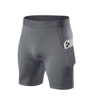 Short Deportivo Calza Hombre Gimnasio Licra Con Bolsillo