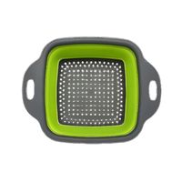 Colador Escurridor De Silicona 29x21cm Plegable Multiuso