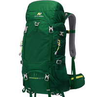Mochila de Senderismo 65L Montañismo Impermeable y Liviana