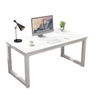 Escritorio de Estudio Para Home Office 120x60x75 Blanco/Blanco