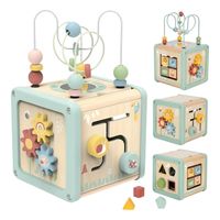 Cubo Didactico 5 En 1 Actividades Motricidad Juguete Bebés