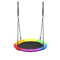 Columpio Redondo Multicolor Infantil Colgante Para Exterior