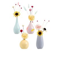 Set 4 Floreros Estilo Nórdico De Ceramica