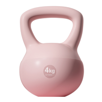 Pesa Rusa Suave Kettlebell Base De Goma Arena De Hierro