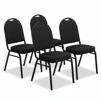 Pack 4 Sillas De Eventos Varios Hotel Restaurante Acolchada