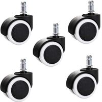 Pack 5 Ruedas Universal Silla Escritorio Oficina Repuesto
