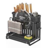 Organizador De Cubiertos Estante Escurridor Tabla de Cortar