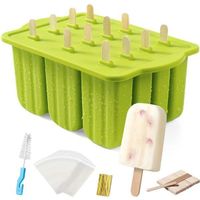 Molde Silicona De Helados Paleta + Accesorios Preparación