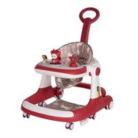 Andadera Caminadora De Bebé Multifuncional Anticaida Unisex Roja