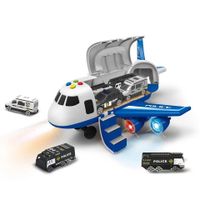 Avion Transportador 3 Coches con Música y Luces