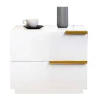 Mesa De Noche Velador 2 Cajones 50x42x47cm Moderna Elegante