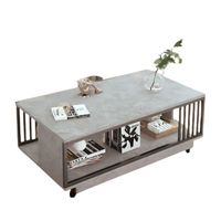 Mesa De Centro 2 Niveles 100x50x40 Living Hogar Decorativo