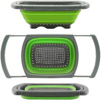 Colador Extensible Plegable 39x26cm De Silicona Multiuso