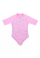 Traje de Baño Niña Manga Larga UV30+ H2O Wear Fucsia