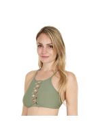 Traje de Baño Top High Neck H2O Wear Verde