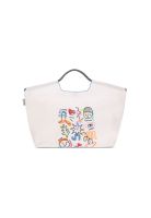 Bolso Bordado Abstract H2O Wear Crema