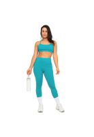 Legging Mujer Clasica Con Bolsillos H2O Wear Turquesa