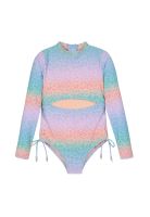 Traje de Baño Niña M/Larga Cut Out UV50 H2O Wear Multicolor