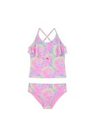 Traje de Baño Niña Tankini UV30+ H2O Wear Coral Vuelo Laser