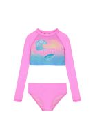 Traje de Baño Niña Tankini Crop Top UV50 H2O Wear Fucsia