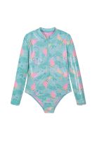 Traje de Baño Niña M/Larga UV50 H2O Wear Turquesa
