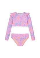 Traje de Baño Niña Tankini Crop Top UV50 H2O Wear Rosado