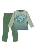Pijama Niño Polar Sustentable H2O Wear Verde