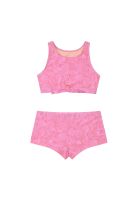 Traje de Baño NiñaTeens Tankini UV50 Crop Top H2O Wear Rosa