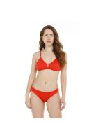 Traje de Baño Bikini Mujer H2O Wear Textura Rib en V Rojo Amaranto