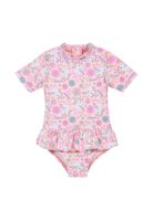 Traje de Baño Bebe Niña Entero UV50+ H2O Wear Coral M/Corta