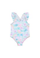 Traje de Baño Bebé UV+30 Vuelos Folia Blanco