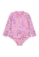 Traje de baño Bebe Niña Entero V50 M/Larga Vuelo Cintura H2O Wear