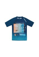 Traje de Baño Niño Polera UV50 M/Corta H2O Wear Azul