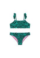 Traje de Baño Bikini UV30+ con Vuelos para Teens Niña Verde