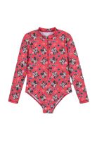 Traje de Baño Niña Entero UV50+ Disney Minnie Rojo M/Larga