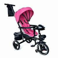 TRICICLO TRIKE PLUS CON COBERTOR MULTIETAPAS RS 4090 6 FUCSIA