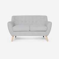 Sofá Rosen Rafaella Tela Beige Claro 2 Cuerpos