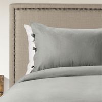 Funda Plumón Rosen Lino-Algodón Pure Liso 1 Plaza Topo