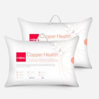 Set 2 Almohada Microfibra Copper Health 50x70 cm Americana